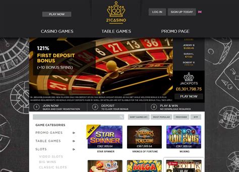 21.co.uk casino login